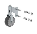 Roulette à ressort pour échelle à marches - Ø 80 mm pour la gauche