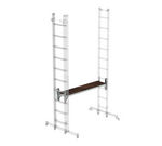 Plate-forme de travail prêt à monter sur échelle polyvalente à barreaux en 3 parties