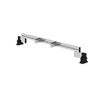Traverse pour équipement ultérieur avec patin nivello®, largeur 1,2 m avec hauteur de montant de 85 mm