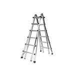 Échelle télescopique 4 parties sans traverse - 4x6 barreaux