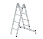 Échelle pliante 2 parties avec traverse nivello® - 2x4 barreaux