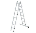 Échelle pliante 2 parties avec traverse nivello® - 2x8 barreaux