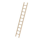 Échelle d’appui à barreaux en bois sans traverse - 10 barreaux