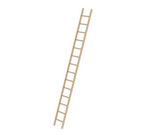 Échelle d’appui à barreaux en bois sans traverse - 14 barreaux