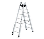 Escabeau double à barreaux utilisable sur escaliers - 2x7 barreaux