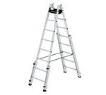 Escabeau double à barreaux utilisable sur escaliers - 2x8 barreaux