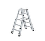 Escabeau double utilisable sur escaliers - 2x5 marches