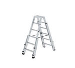 Escabeau double utilisable sur escaliers - 2x6 marches