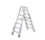 Escabeau double utilisable sur escaliers - 2x7 marches