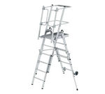 Échelle à plate-forme FlexxStep - 4 barreaux avec rehausse télescopique 2 barreaux