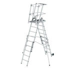 Échelle à plate-forme FlexxStep - 6 barreaux avec rehausse télescopique 3 barreaux