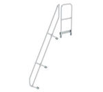 Deuxième main courante pour escalier 60° avec plate-forme - Adapté pour escalier 9 marches