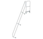 Deuxième main courante pour escalier 60° avec plate-forme - Adapté pour escalier 11 marches