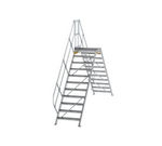 Saut de loup 45°, largeur de marches 800 mm - 11 marches