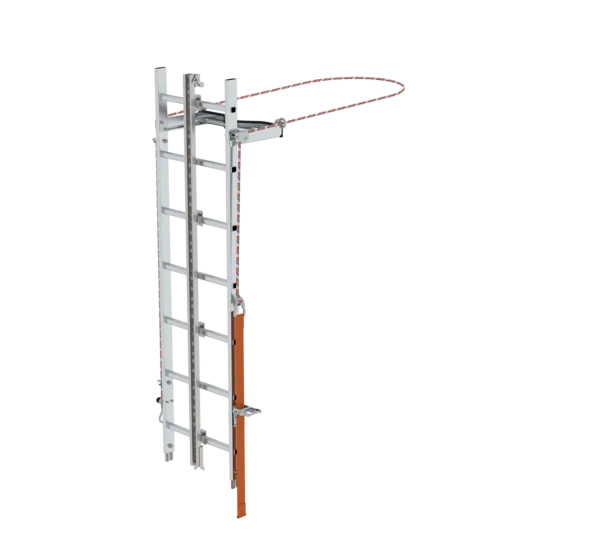 Échelle à un montant en acier galvanisé - Longueur 1'960 mm