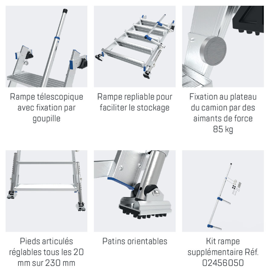 Echelles acces camion